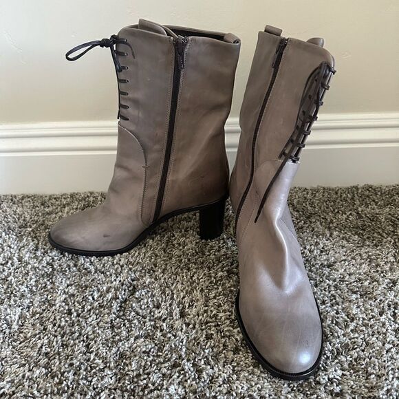 AGL Attilio Giusti Leombruni Leather Ankle Lace Up Boot Sz 8( 39 EU ) NEW - Picture 4 of 13